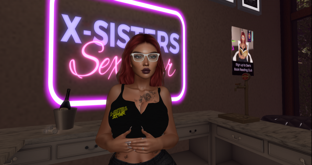 The Popular Virgin Bar Manager at the X-Sisters Sex Bar in Second Life