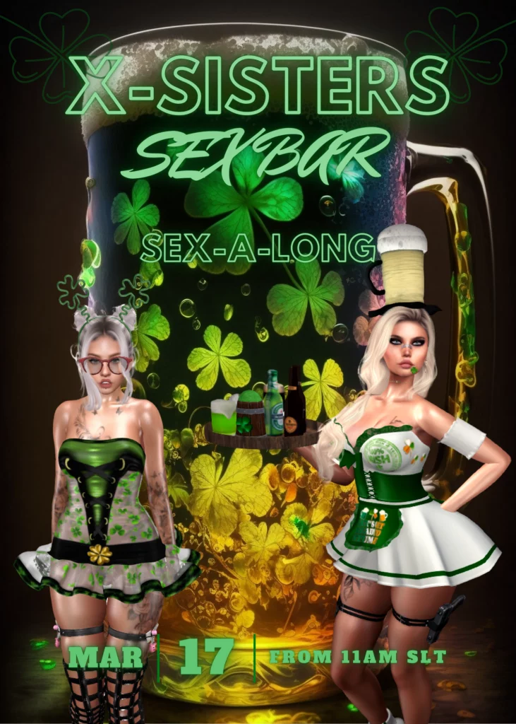 St Patricks Day Sex-A-Long orgy at the X-Sisters Sex Bar