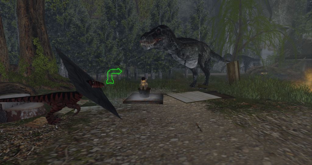 Surviving dinosaurs in Second Life's Jurassic Park