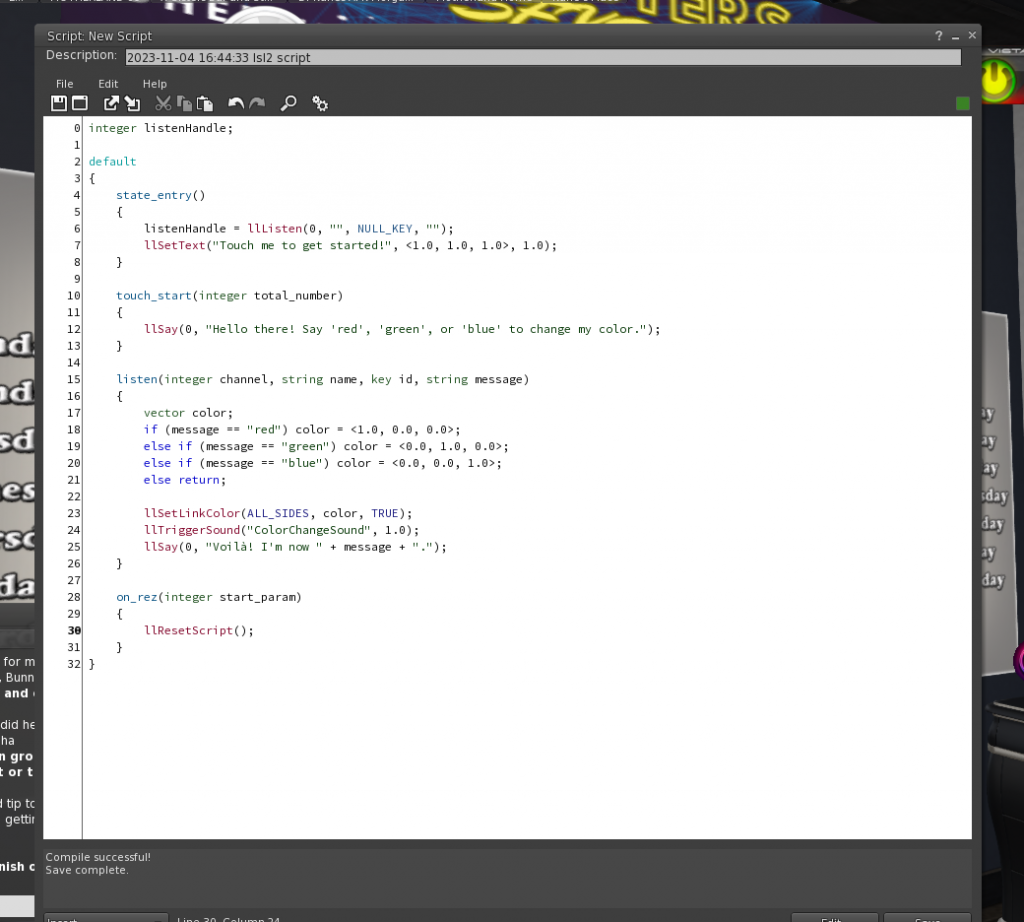 Second Life Scripting Basics | LSL for Beginners